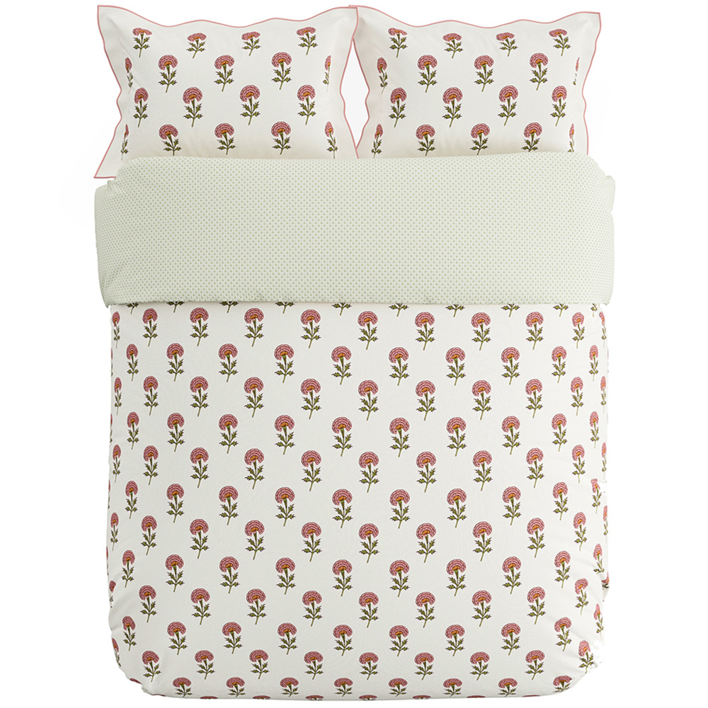 V&A Regal Marigold Super King Size Rose Duvet Set Image 2