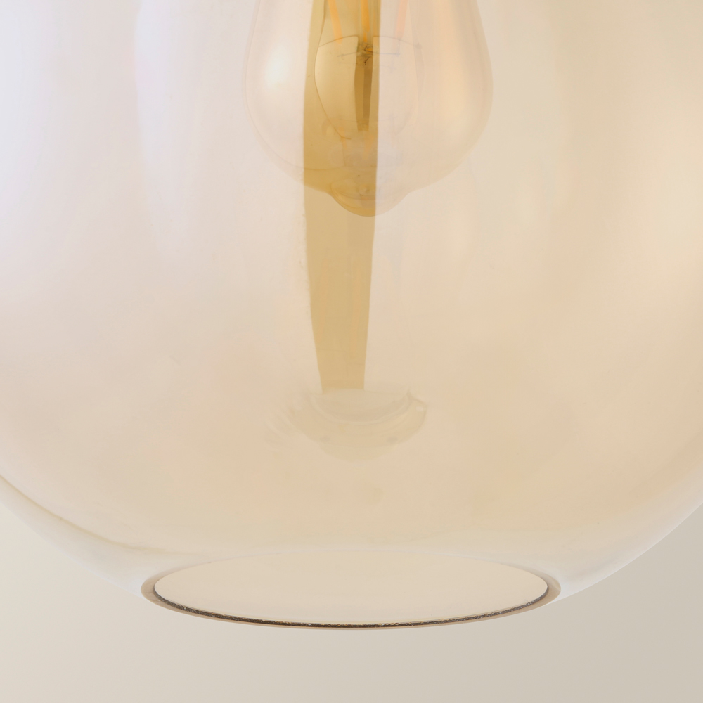 ValueLights Bellamy Amber Easy Fit Glass Shade Image 4