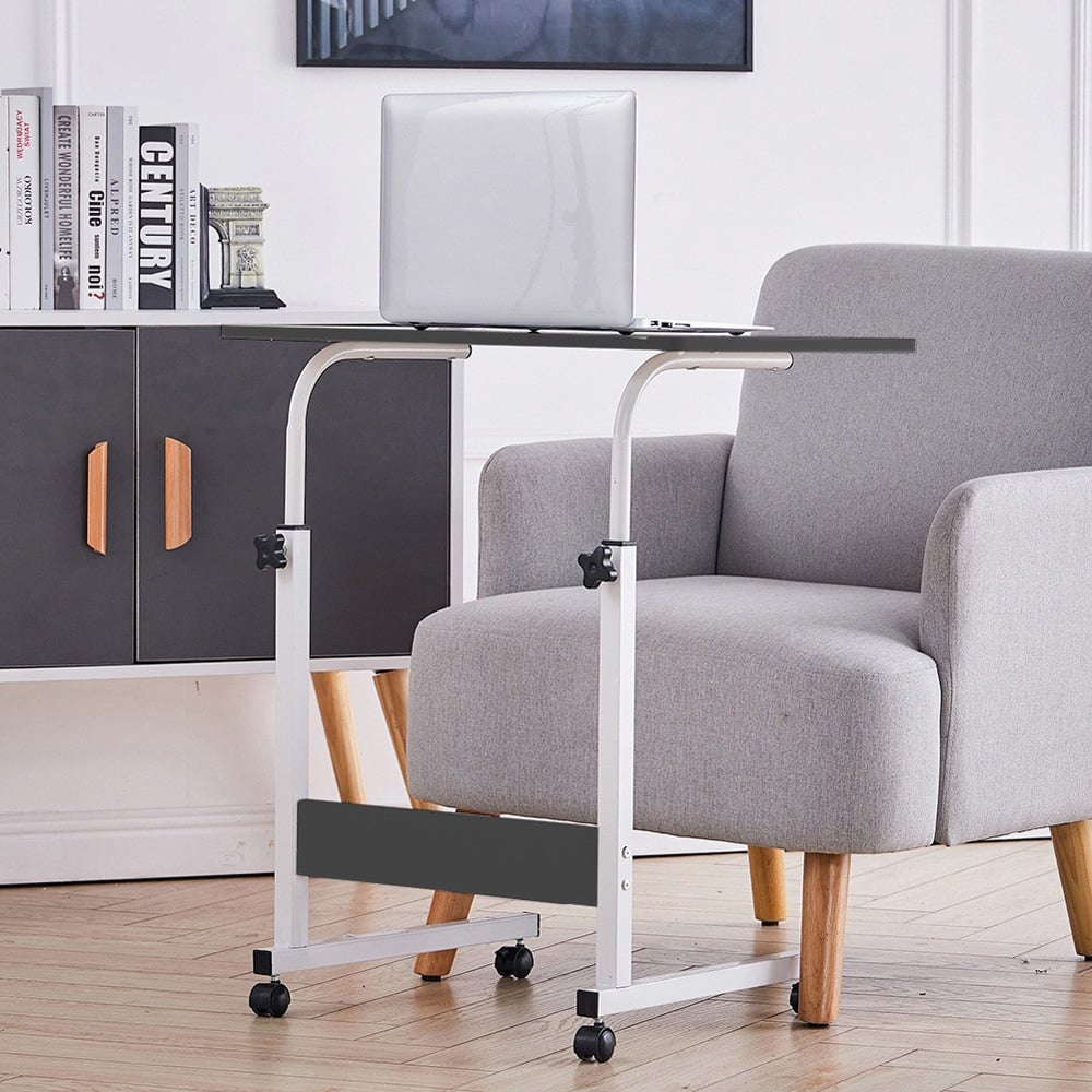 Living and Home Height Adjustable Desk with Wheels Image 4