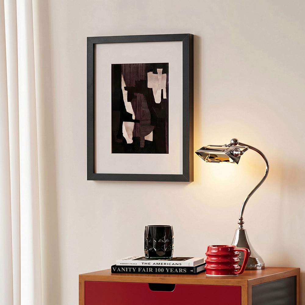 Living and Home Black Wood Magnetic Photo Frame 13.7 x 18.5 inch Image 7