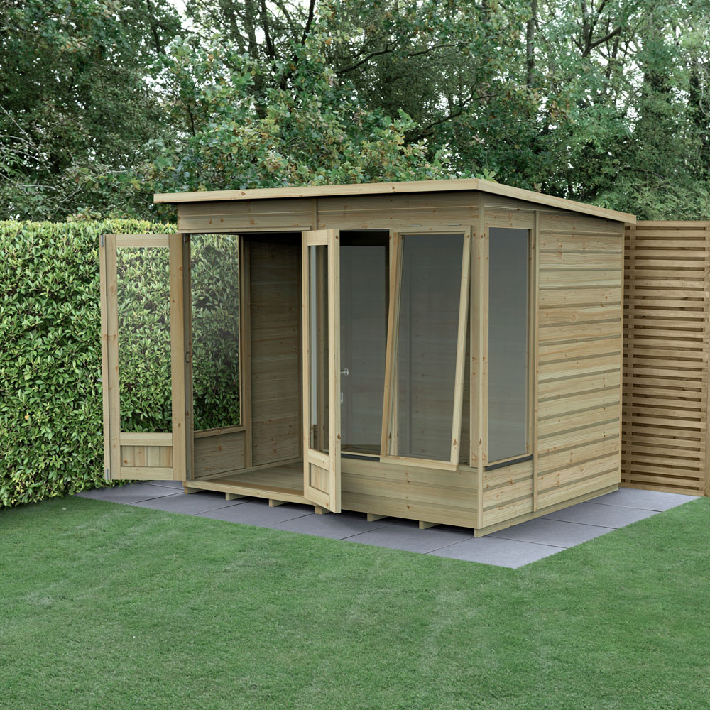 Forest Garden Beckwood 7 x 5ft 2 Opening Pent Summerhouse Image 6