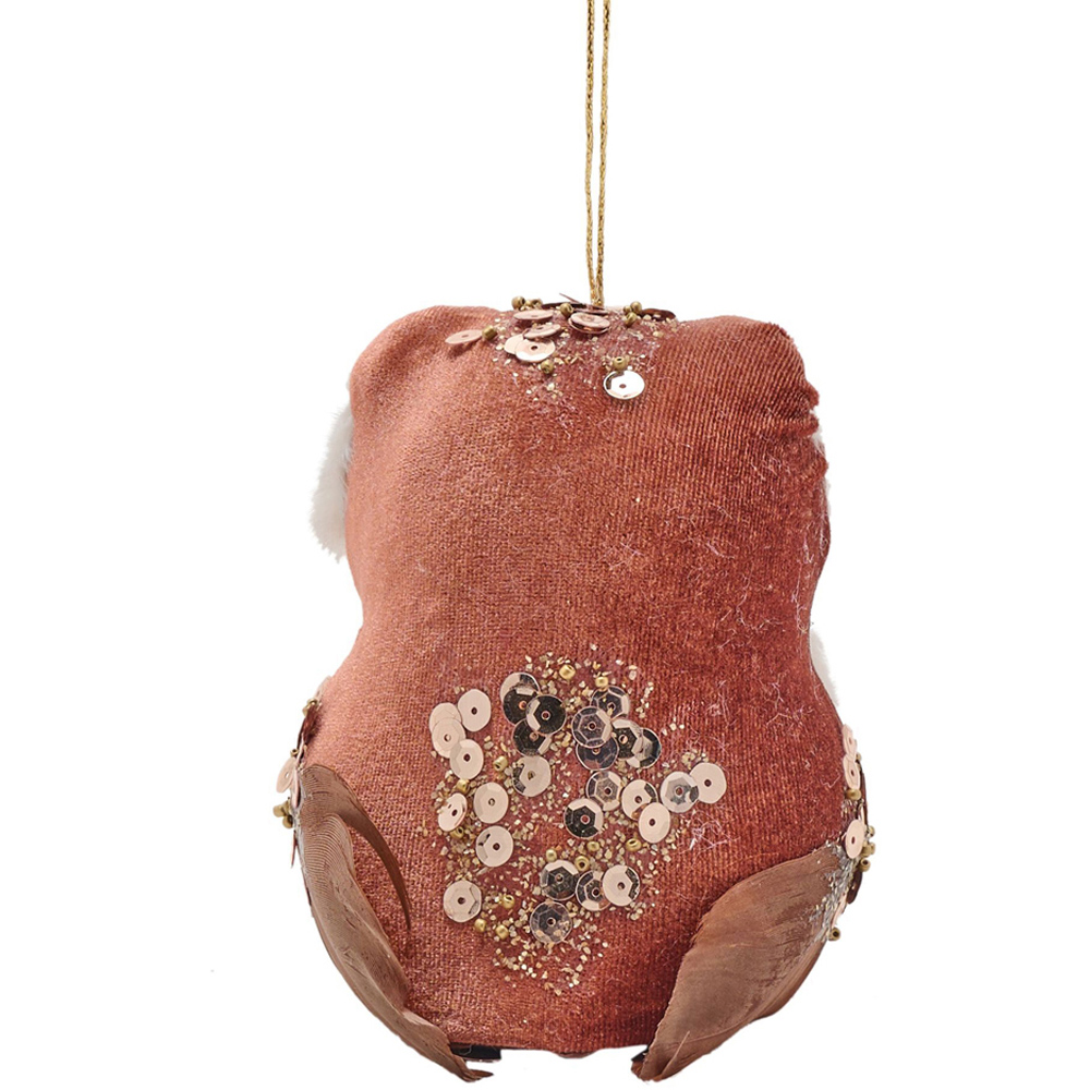 The Christmas Gift Co Owl Hanging Tree Decoration Image 3