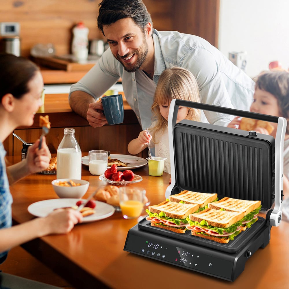 Costway 3 in 1 Electric Grill with Auto Cooking Modes 1200W Image 2