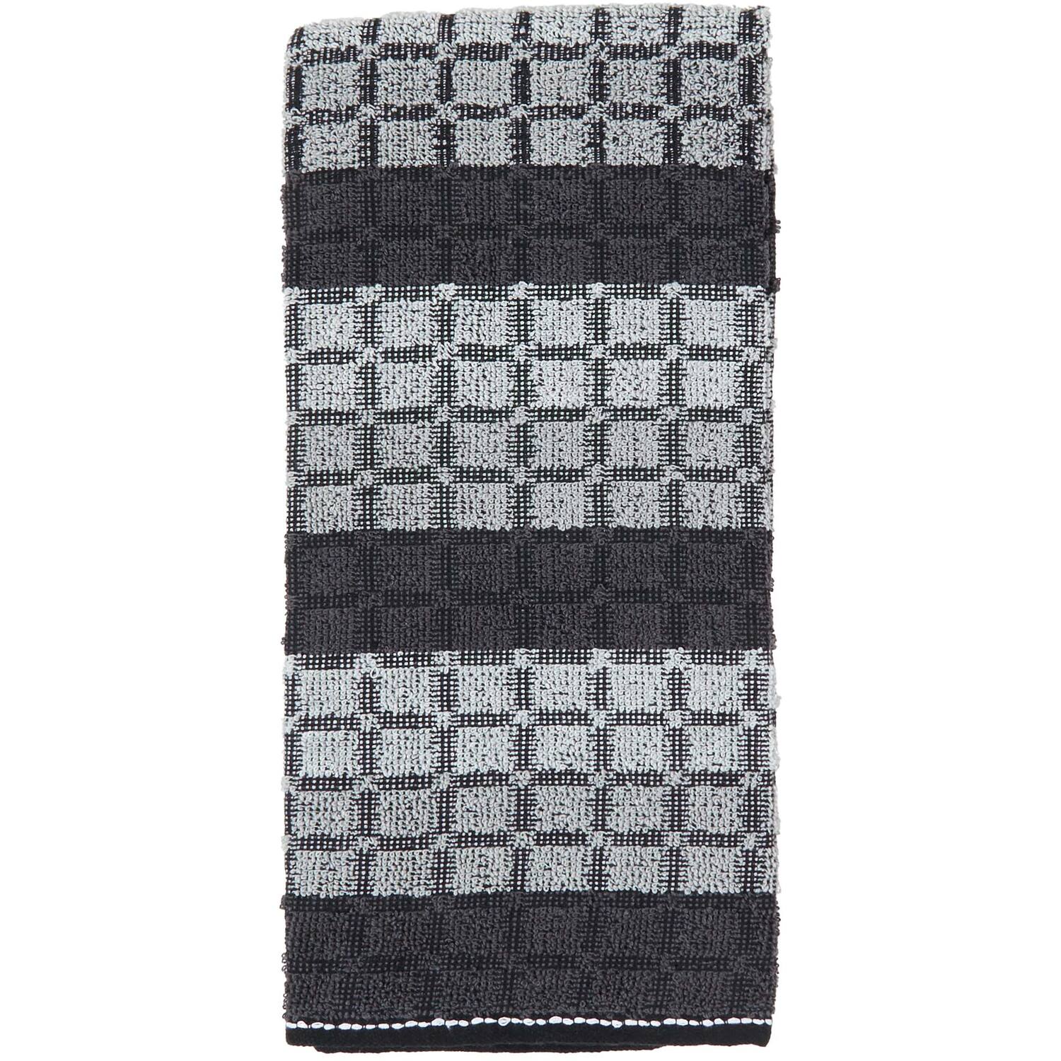 Pack of 3 Squares Tea Towels - Grey Image 3