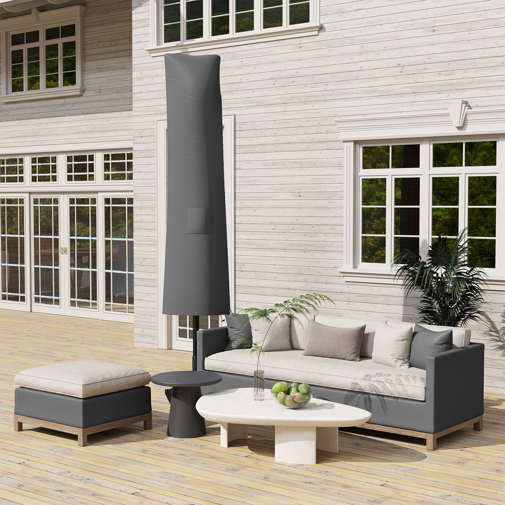 Outsunny Grey Parasol Cover Image 5