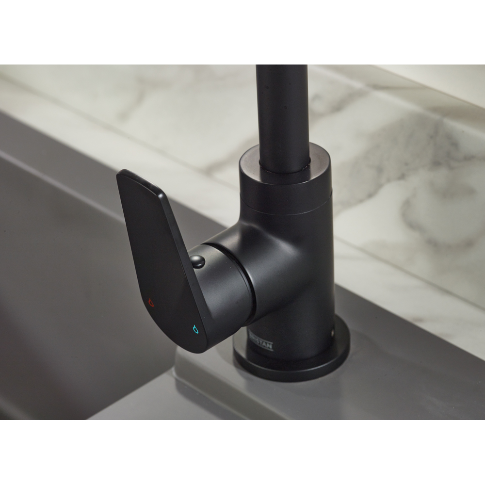 Bristan Raspberry Matt Black Easyfit Kitchen Mono Sink Mixer Tap Image 5