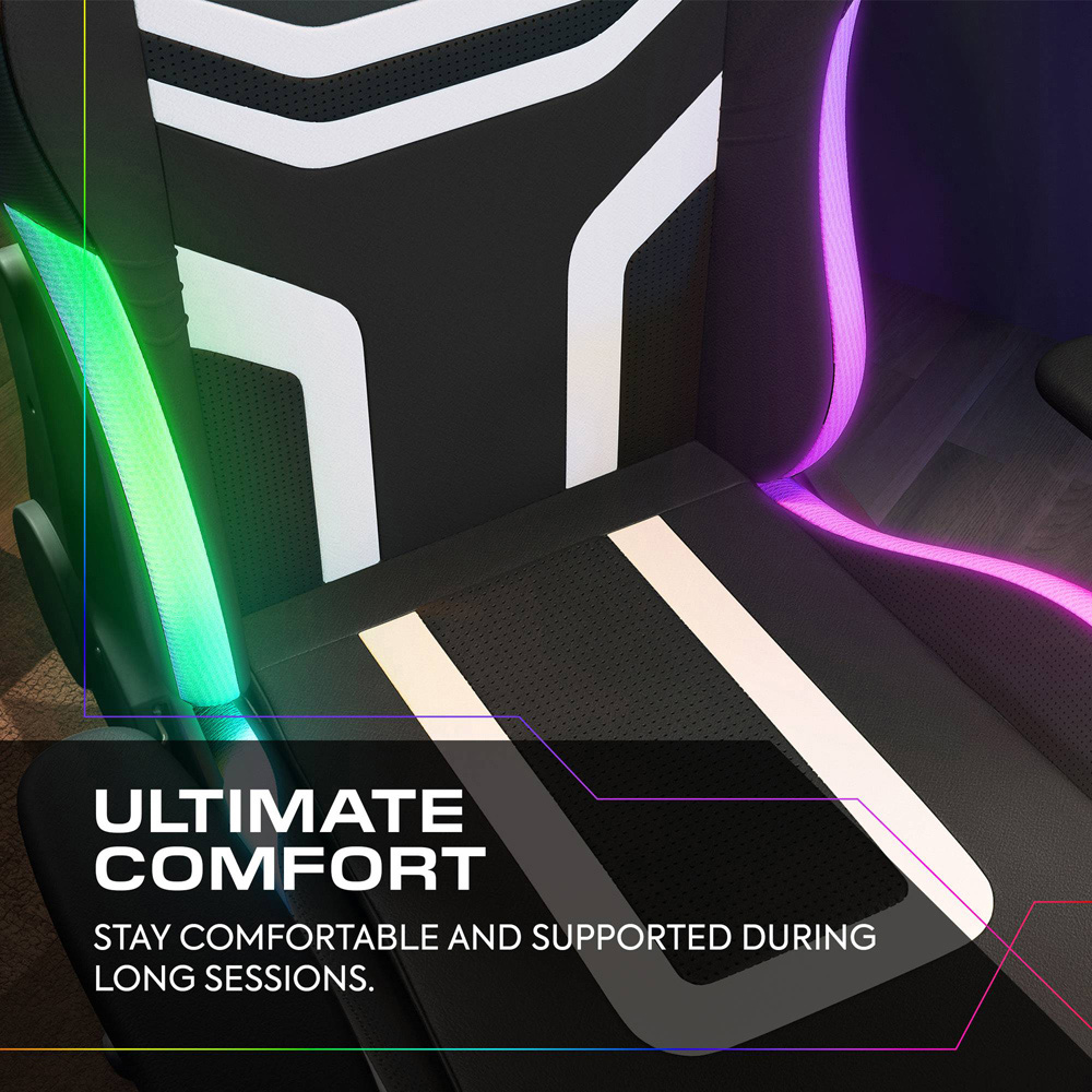 X Rocker Agility Black Compact RGB Office Gaming Chair Image 3