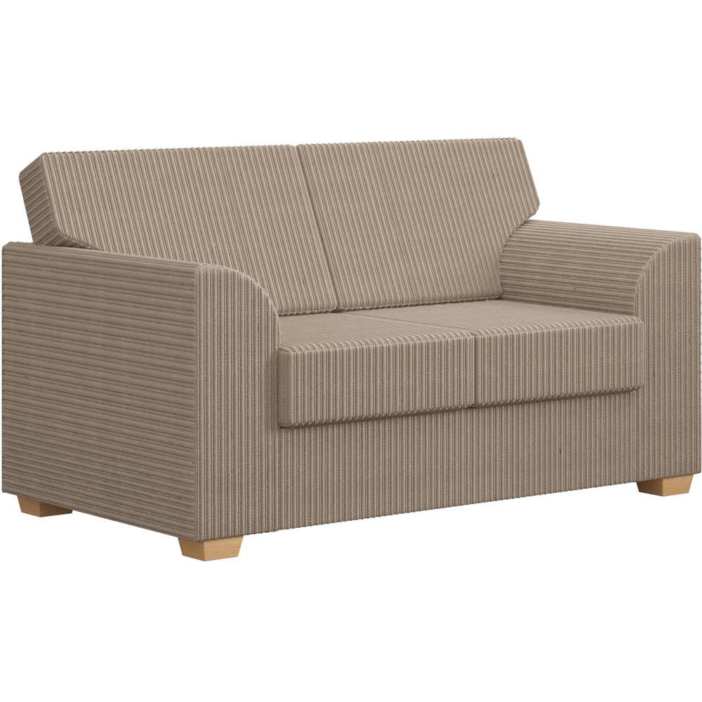 Modo 5 Seater Sable Jumbo Cord Fixed Back Sofa Set Image 3