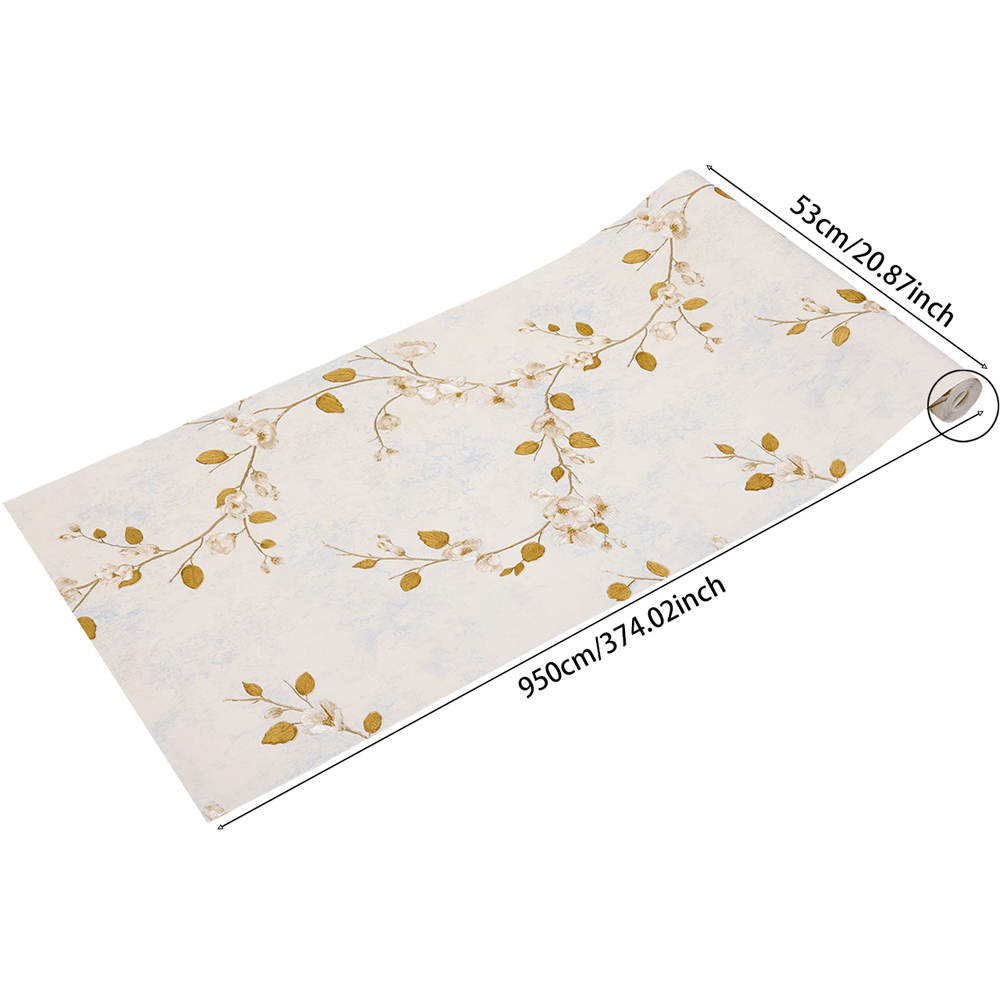 Living and Home Flower Pattern 3D Embossed Non-Woven Wallpaper Roll 950 x 53cm Image 8