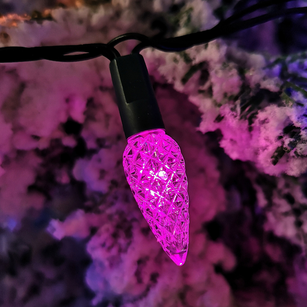 Samuel Alexander 300 Rainbow LED Green Cable Pine Cone String Lights 15m Image 7