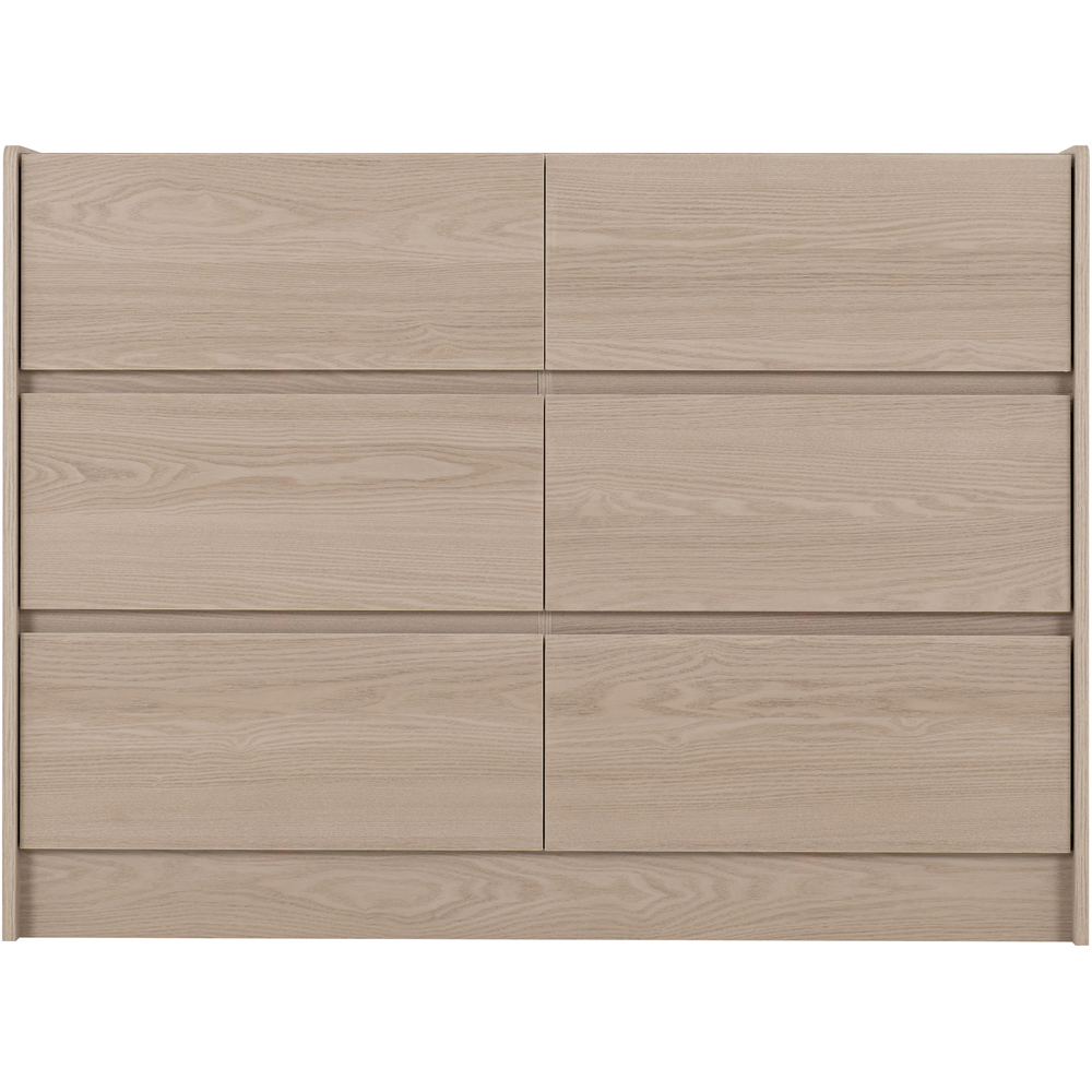 Seconique Paris 6 Drawer Smoked Ash Effect Chest of Drawers Image 4