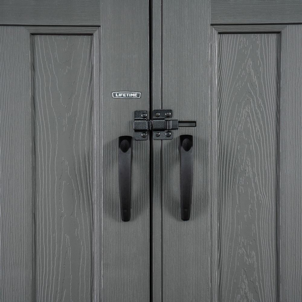 Lifetime Products 15 x 8ft Double Door Garden Storage Shed Image 4