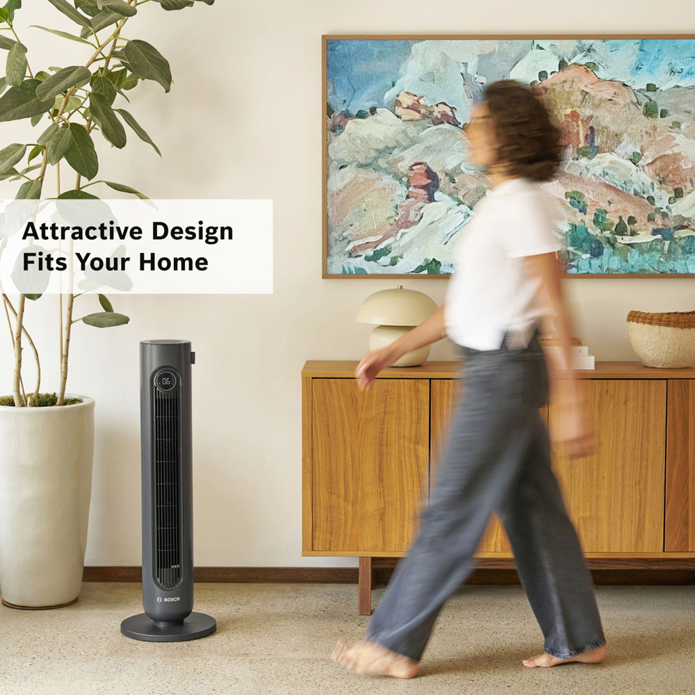Bosch 4000 Black Oscillating Tower Fan with Remote Control Image 7