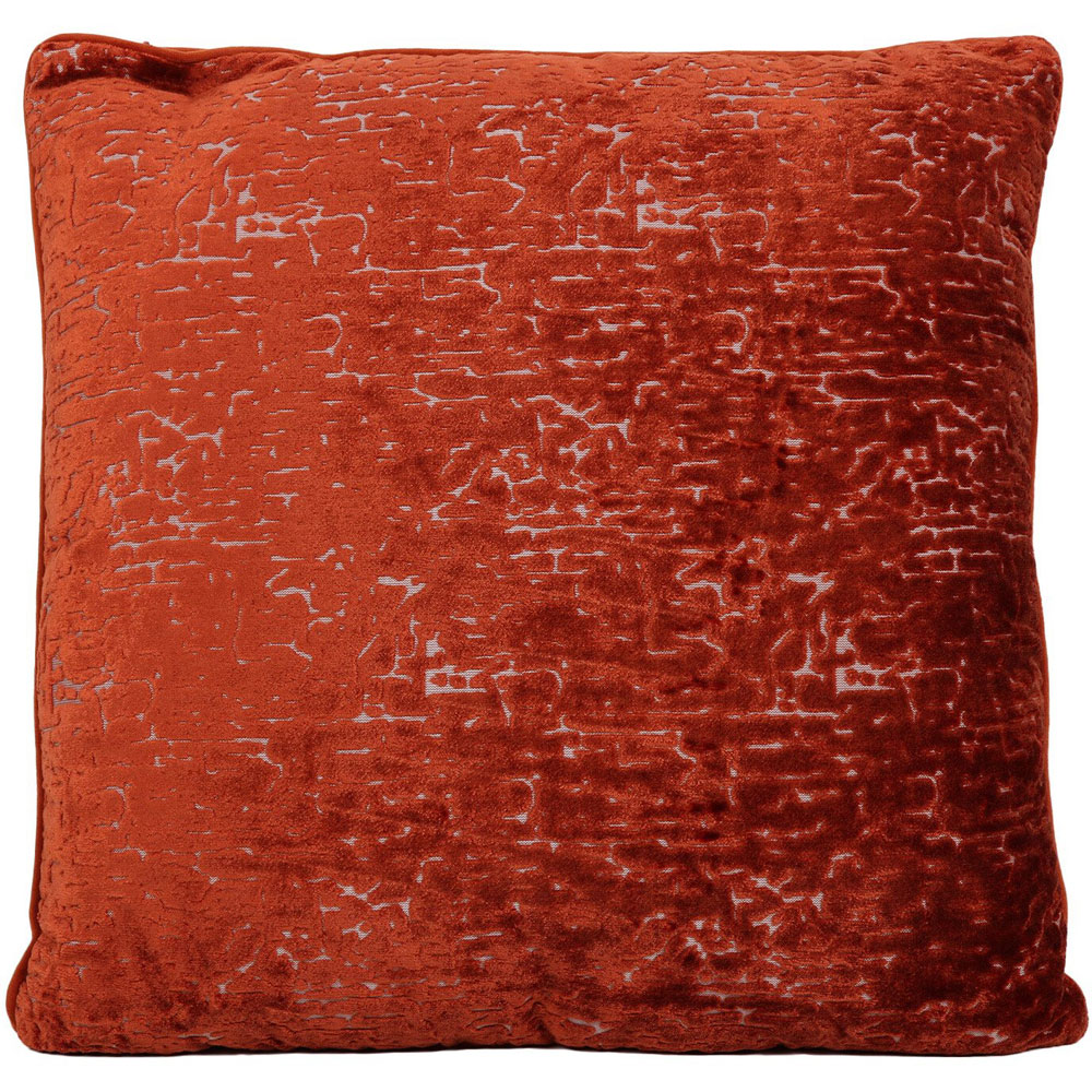 Divante Harper Velvet Cushion - Rust Image 1