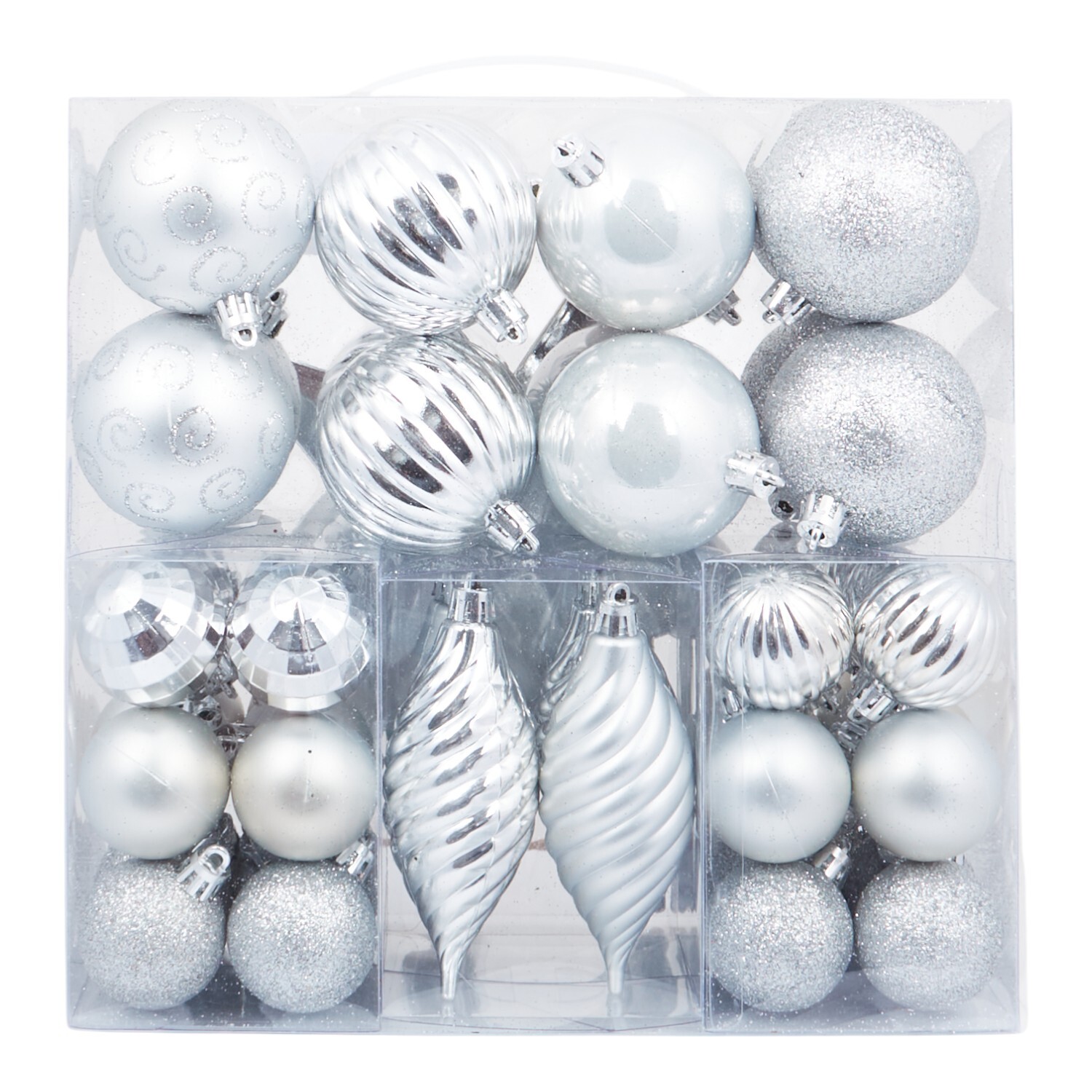 57 Piece Bauble and Tree Topper Set Image 2