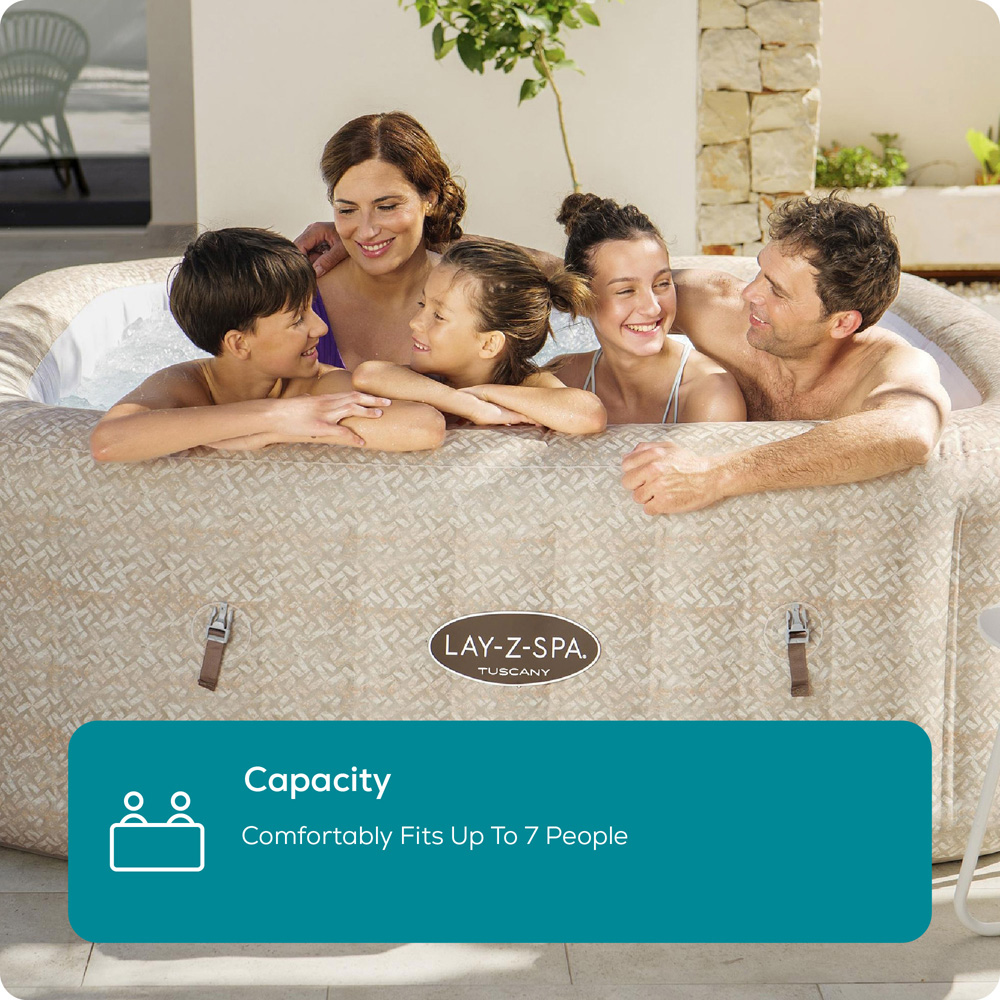 Lay-Z-Spa Tuscany 7 Person UltraFit Smart AirJet Hot Tub 71 x 201cm Image 8