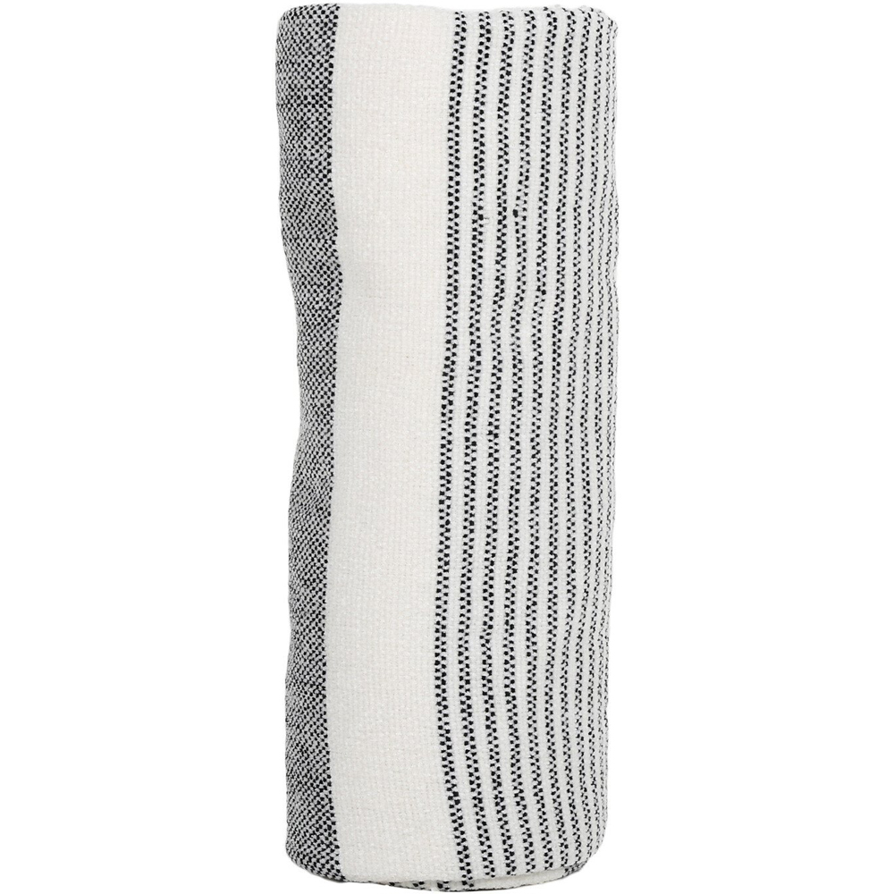Divante Padstow Stripe Throw - White Image 5