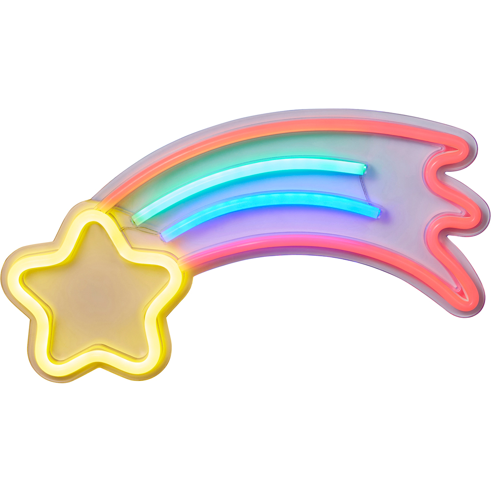 Glow Shooting Star Neon LED Wall Light Image 3