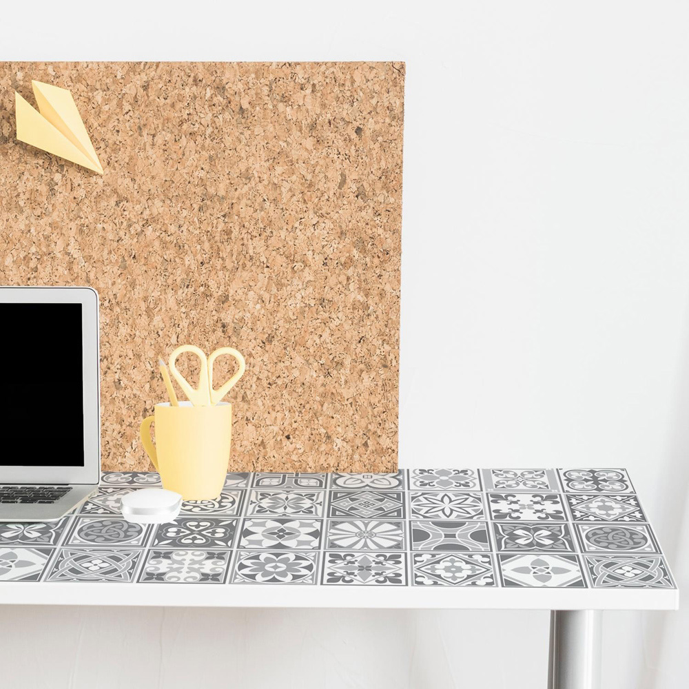 Walplus Purbeck Stone Grey Wall Tile Sticker 15 x 15cm 24 Pack Image 3