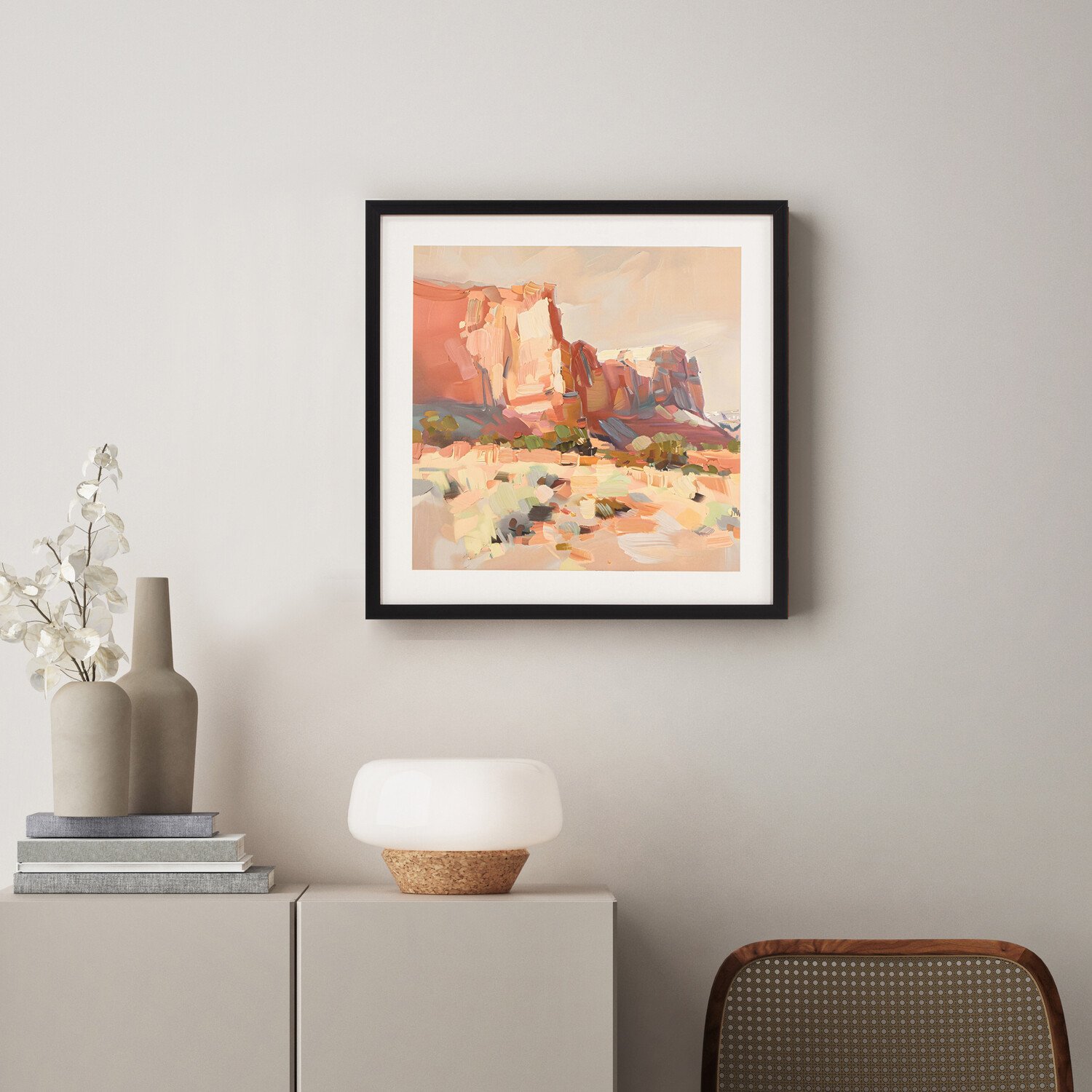 Western Dusk Hand Finished Canvas Image 8