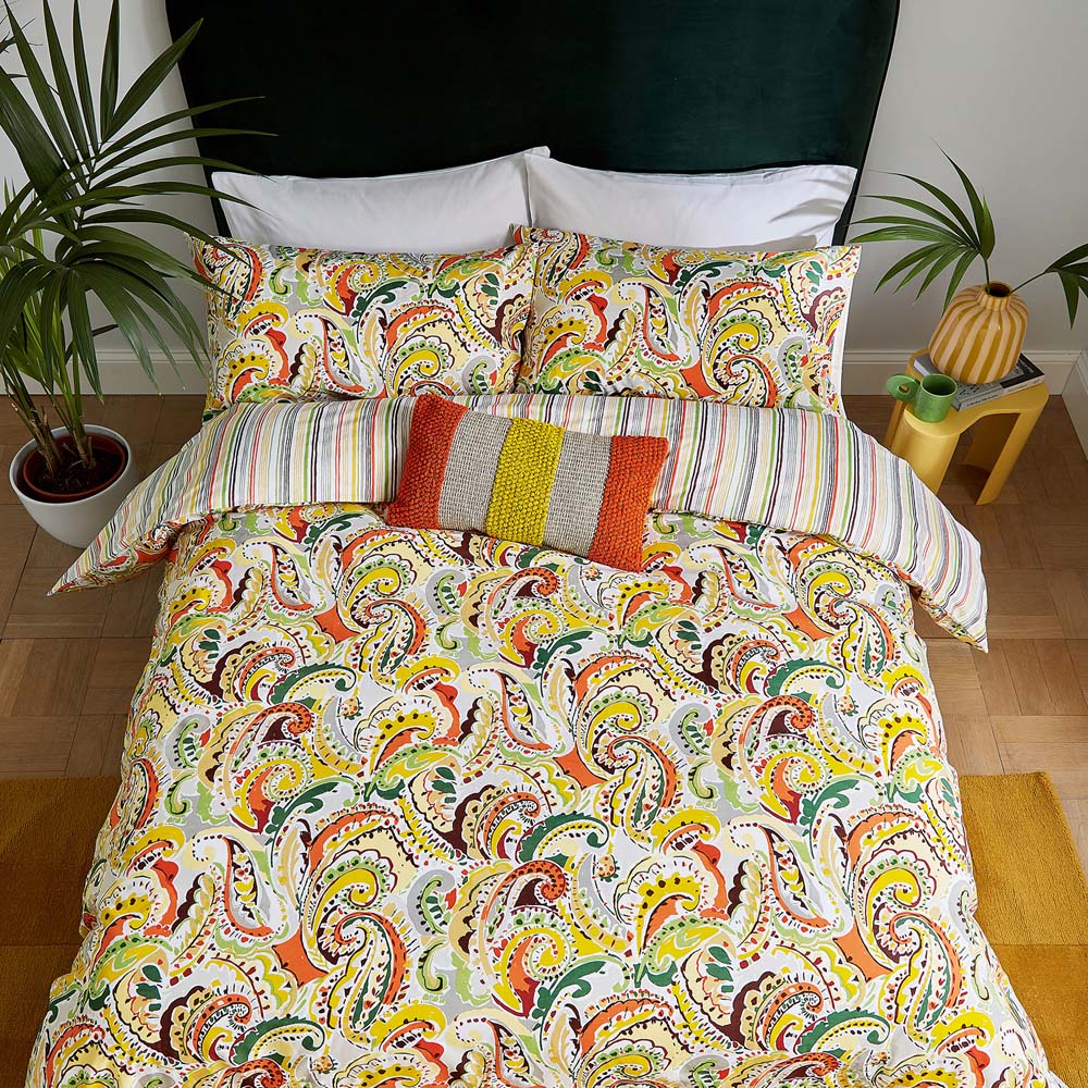 Helena Springfield Penny Single Mango Duvet Set Image 3