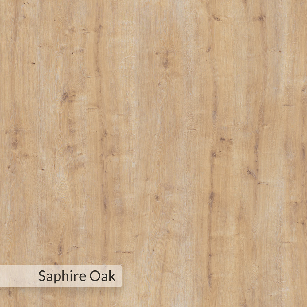 Decortie Combayn 3 Shelf Saphire Oak Low Freestanding Bookcase Image 4