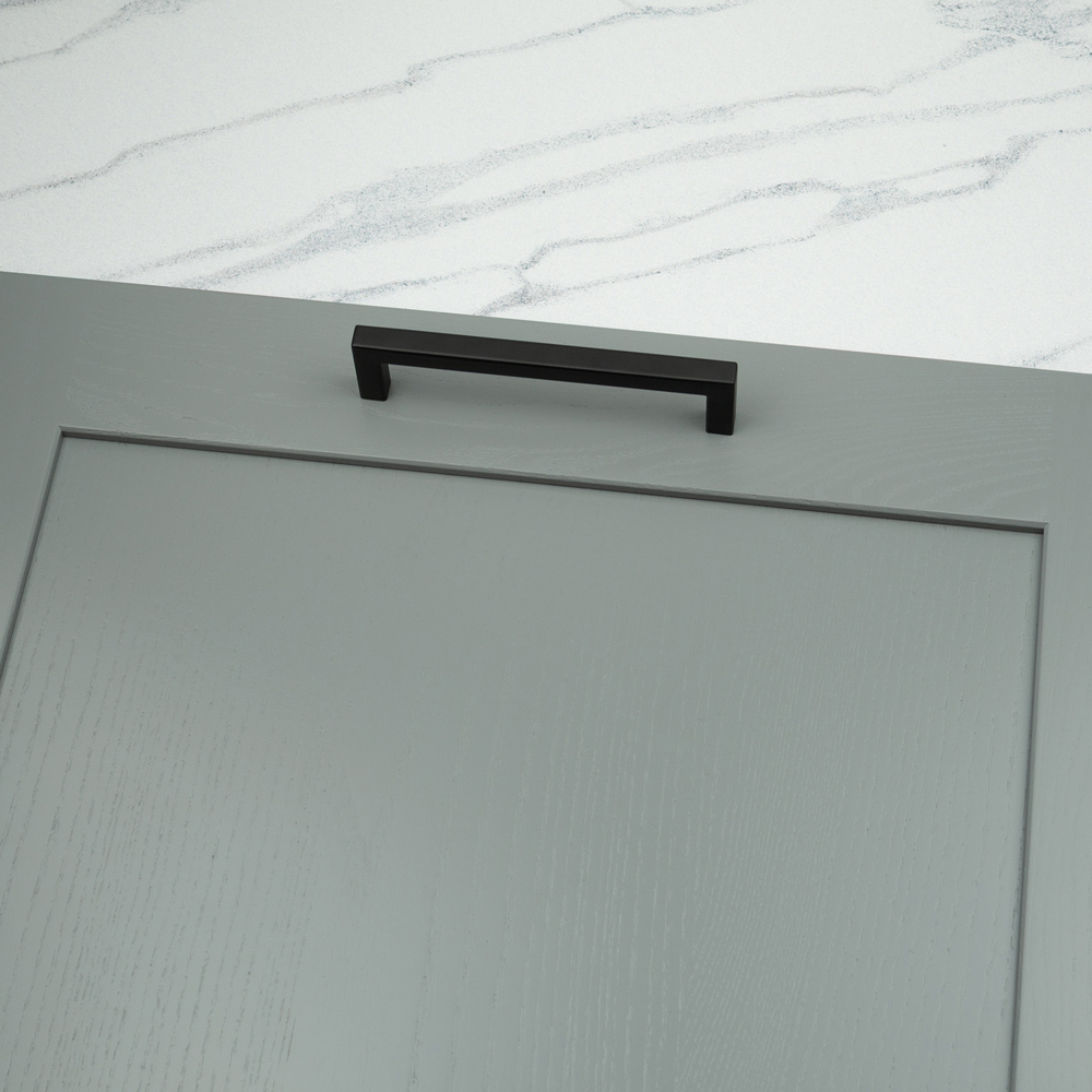 Handle & Home Matt Black Square Handle 128mm Image 7