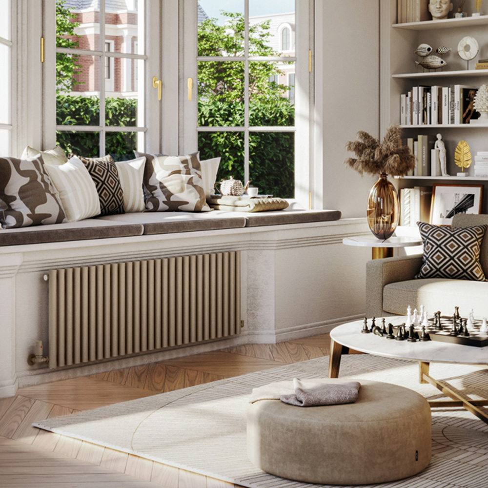 Terma Rolo Room 3399 BTU Quartz Mocha Radiator 500 x 1470mm Image 2