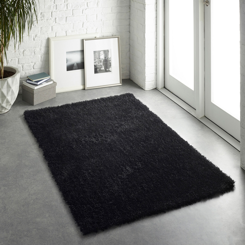 Origins Chicago Black Rug 90 x 150cm Image 3