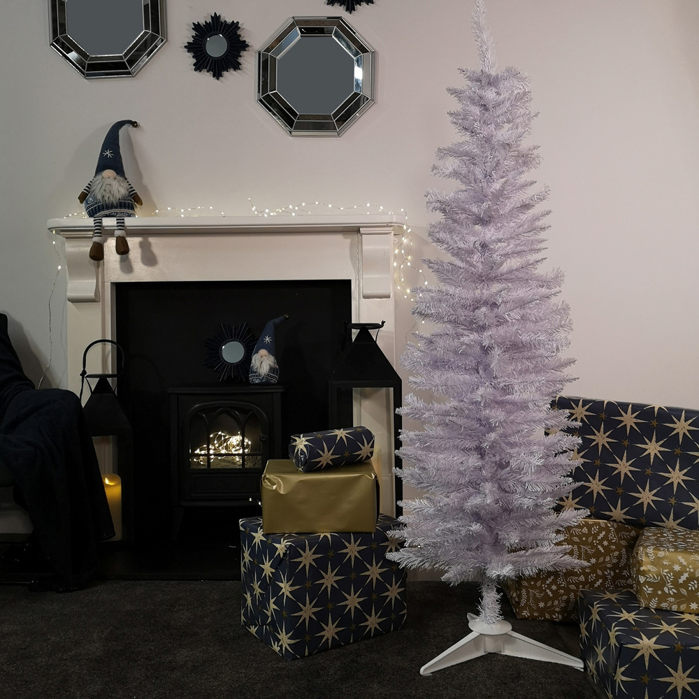 Samuel Alexander White Pencil Pine Artificial Christmas Tree with 236 Tips 5ft Image 2