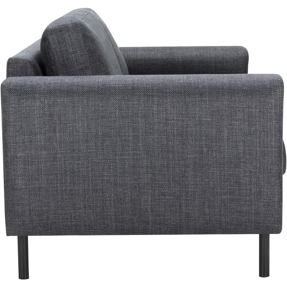Florence Omaha 2 Seater Dark Grey Basel Fabric Sofa Image 6