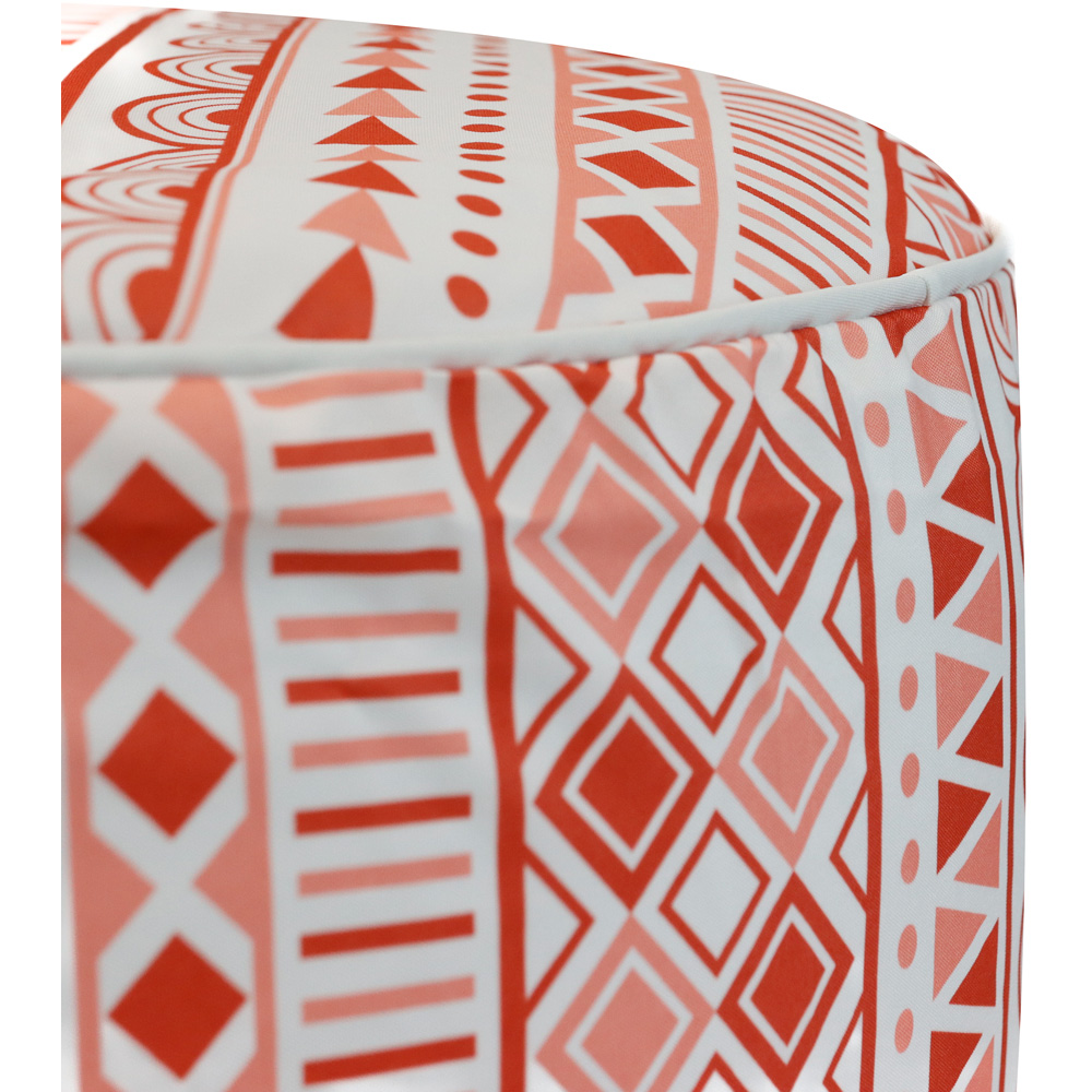 Streetwize Red Morocco Outdoor Pouf Ottoman Image 3