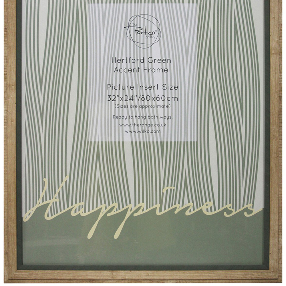 Hertford Green Accent Frame - Natural / 80x60cm Image 5