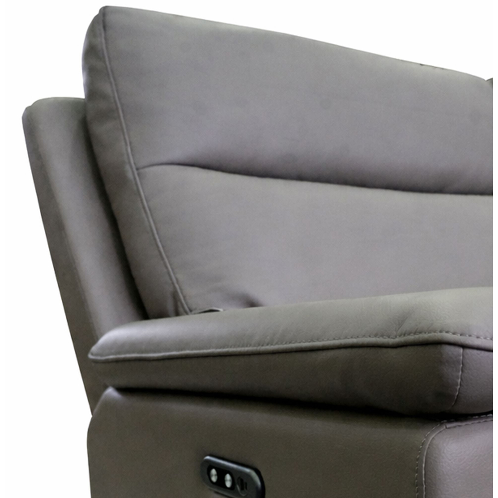 Aspire Marlowe 2 Seater Elephant Leather Power Recliner Sofa with USB Charging Image 5