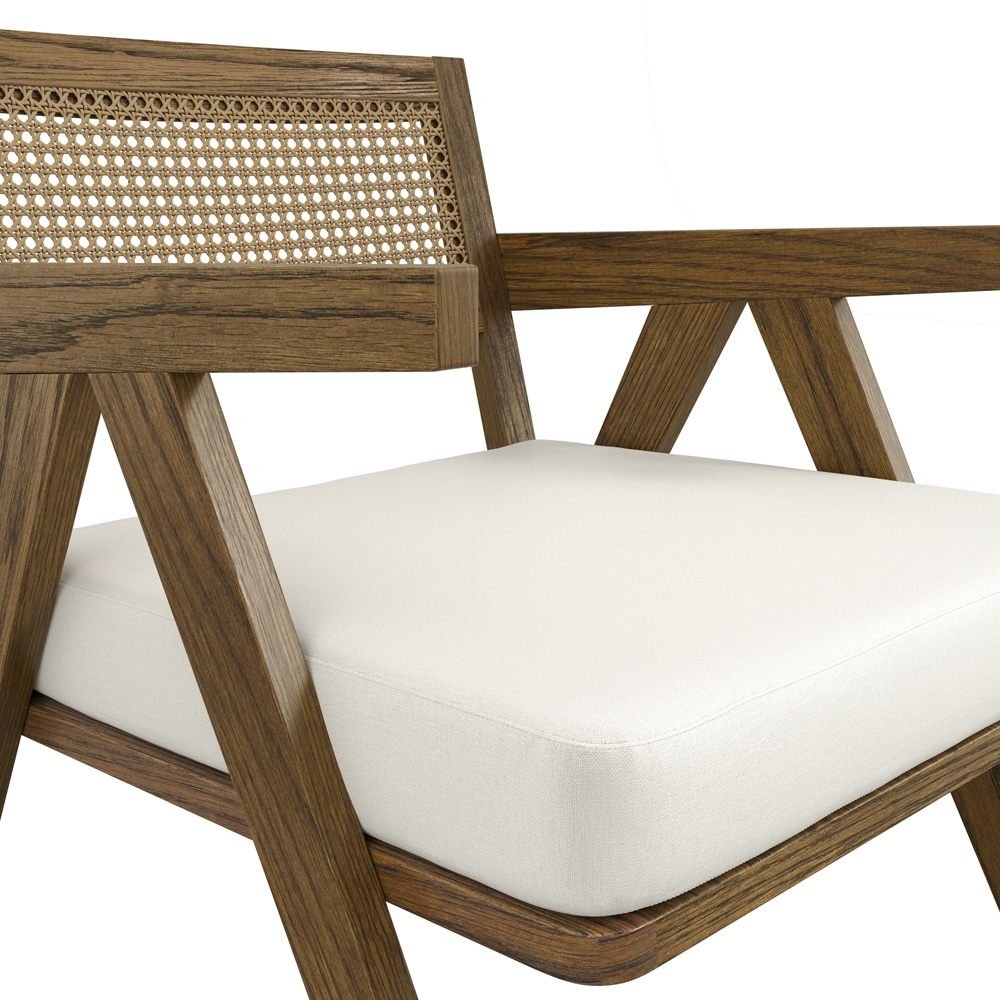 LPD Home Arizona Smoked and Ecru Accent Chair Image 6