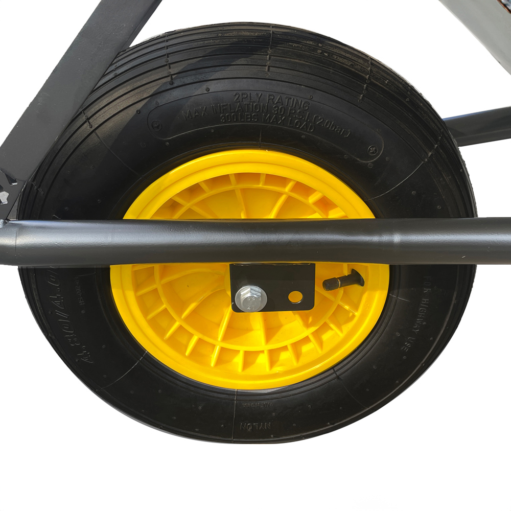 Neo 120L Large Galvanized Wheelbarrow Image 6