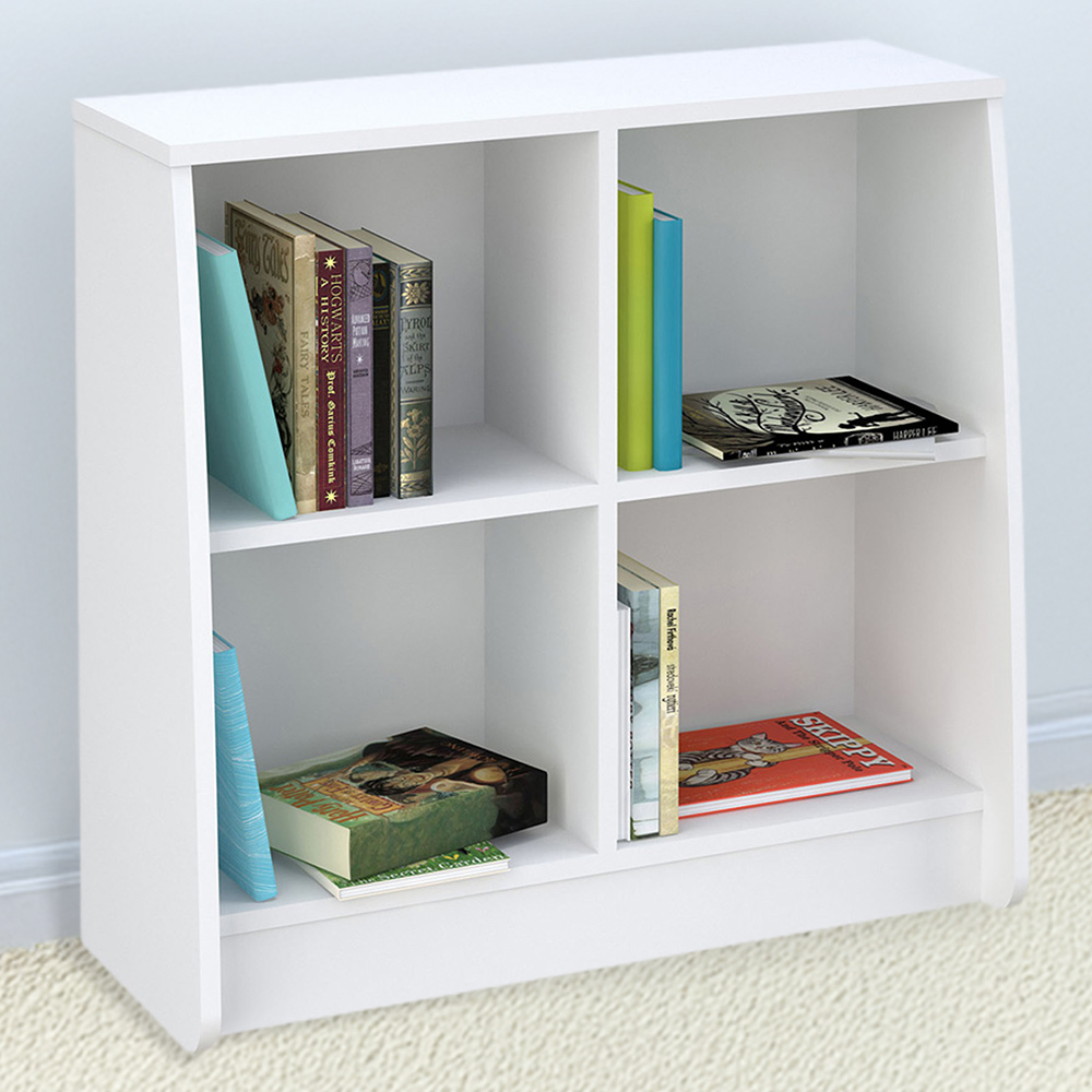 Kudl 4 Shelf White Loft Station Bookcase Image 1