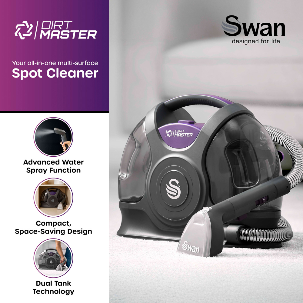 Swan Dirtmaster 3-in-1 Cold Water Spot Cleaner 2.3L Image 3