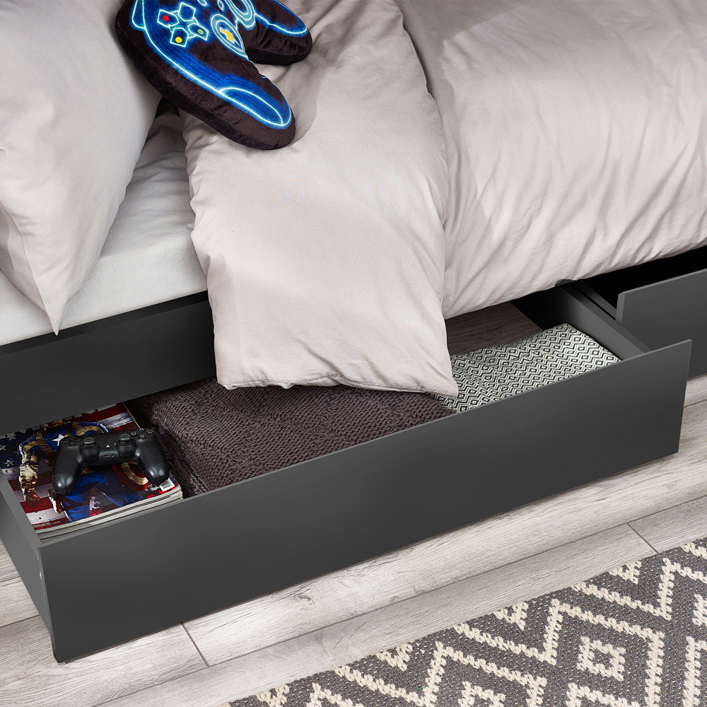 Julian Bowen Camelot Anthracite Bunk Bed with Staircase Image 5