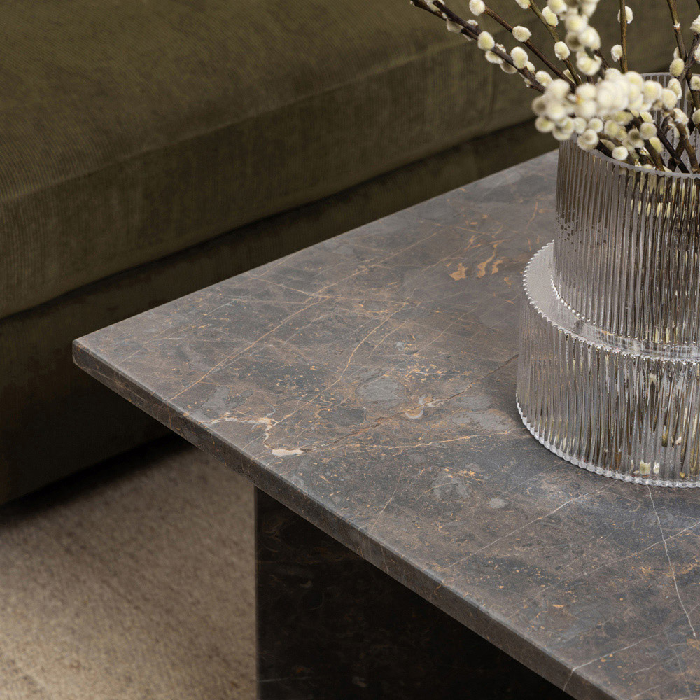 Florence Vega Marron Marble Top Coffee Table Image 4