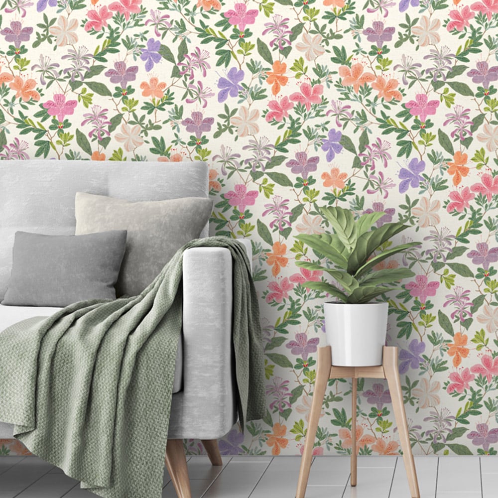 RHS Springtime Serenade Cream Wallpaper Image 5