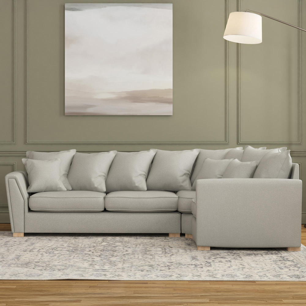 Wendleberry 3 Seater Venice Mink Scatter Back Right Hand Corner Sofa Image 5