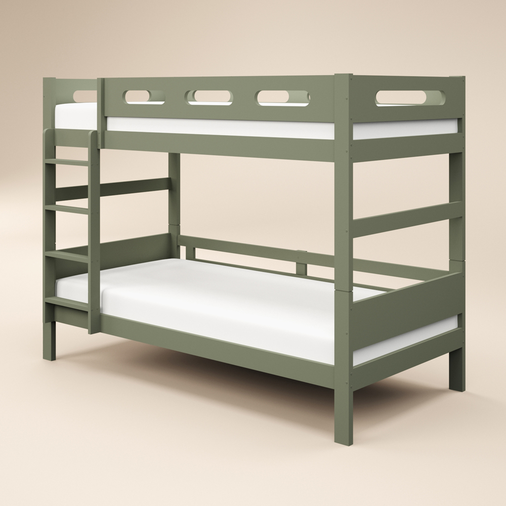 Flair Elijah Green Detachable Wooden Bunk Bed Image 2