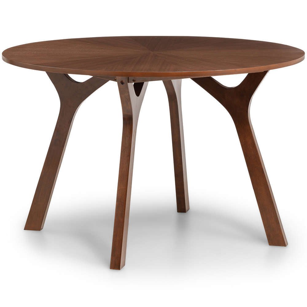 Julian Bowen Huxley 4 Seater Round Dining Table Set Image 3