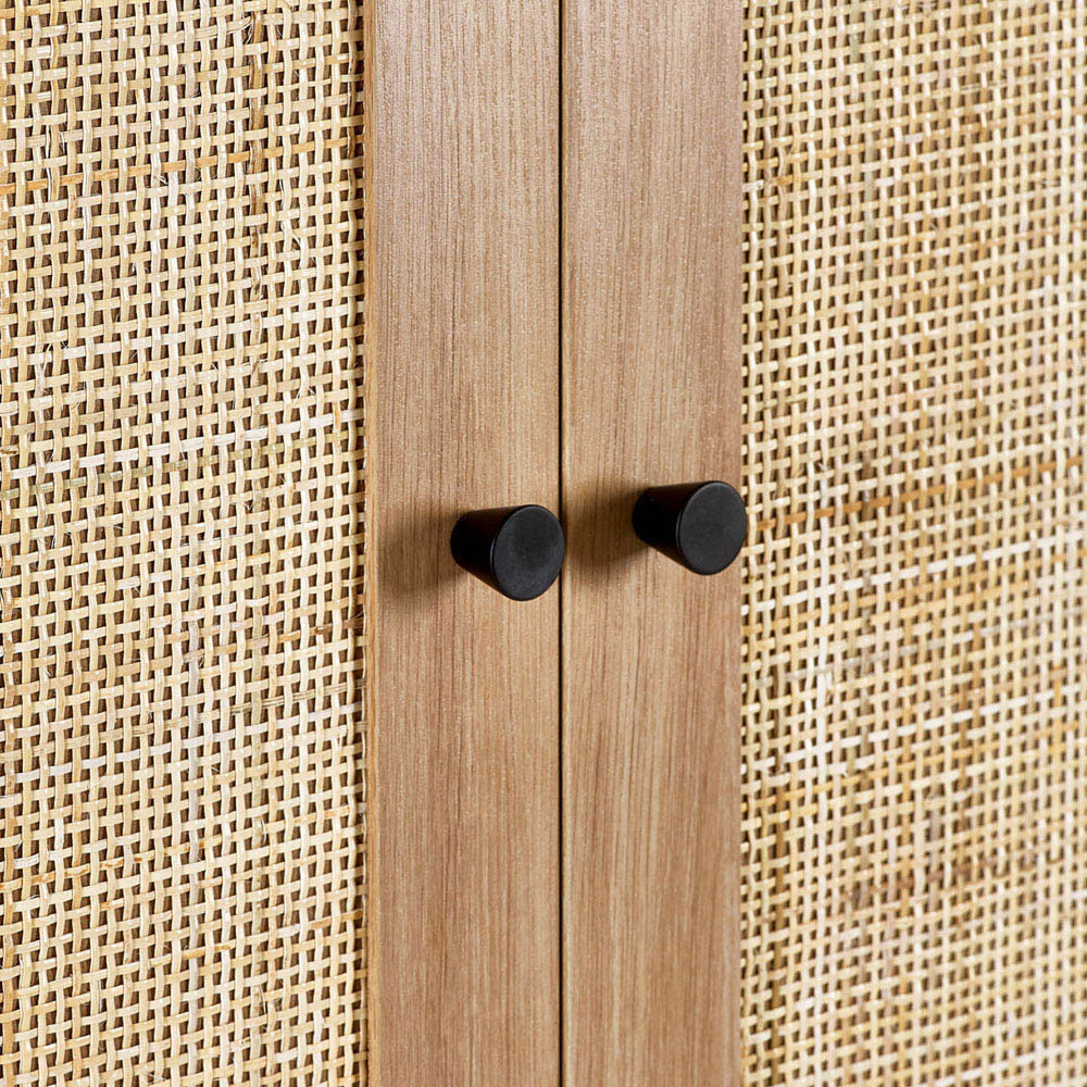 Julian Bowen Padstow 2 Door Single Drawer Oak Wardrobe Image 6