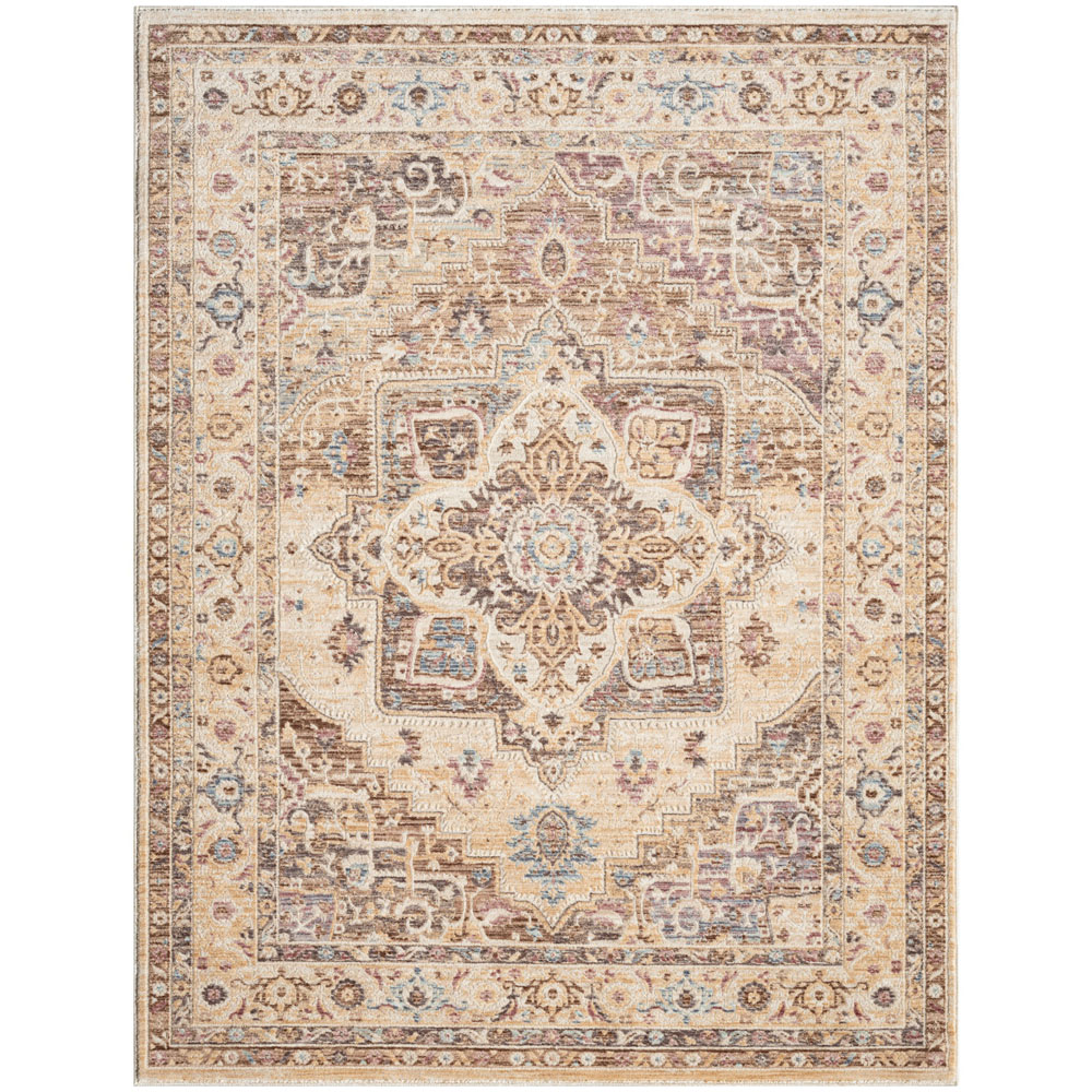 Portland Prestige Alia Beige and Grey 842G2 Rug 160 x 230cm | Homebase