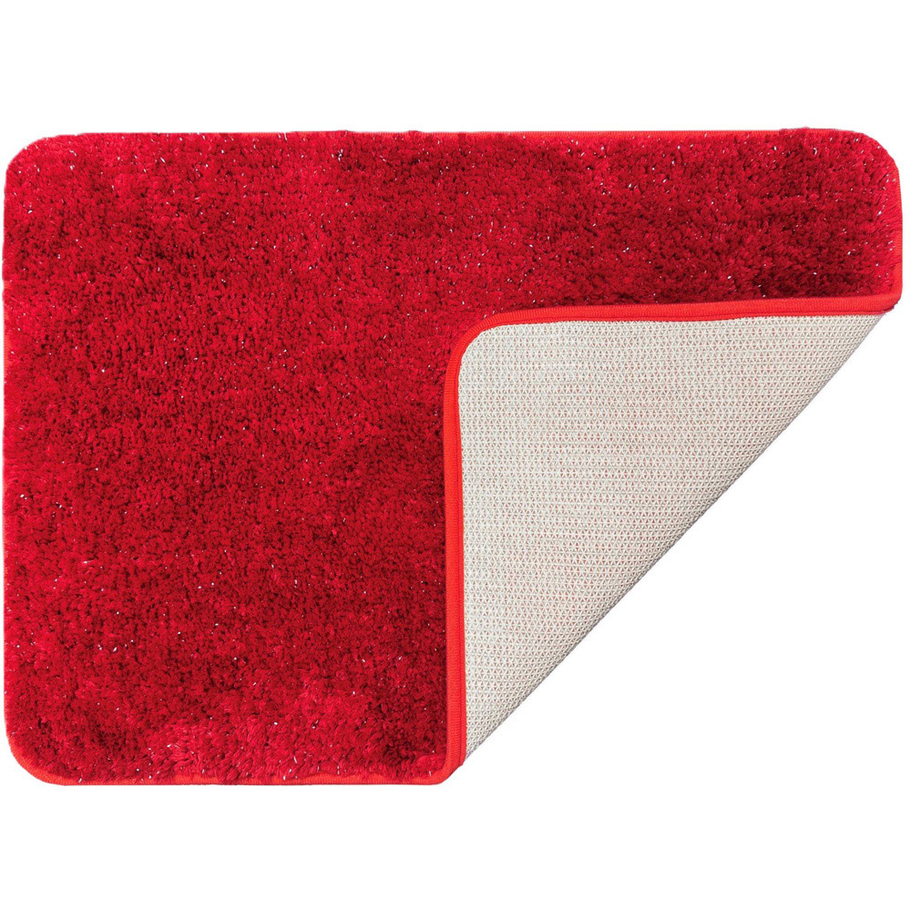 Allure Bath Fashions Sparkle Bling Red Non Slip Bath Mat 40 x 60cm Image 3