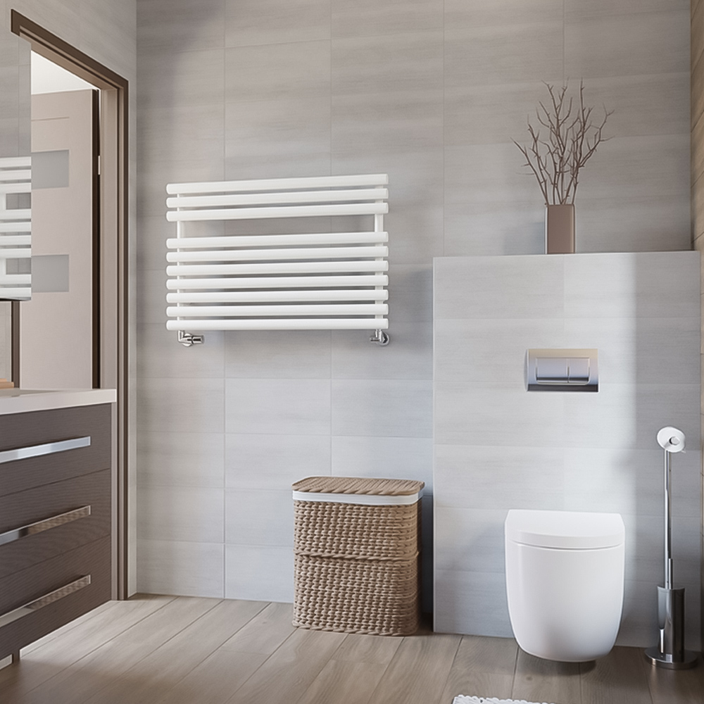 Terma Rolo Towel 2002BTU White Heated Towel Rail 590 x 900mm Image 7