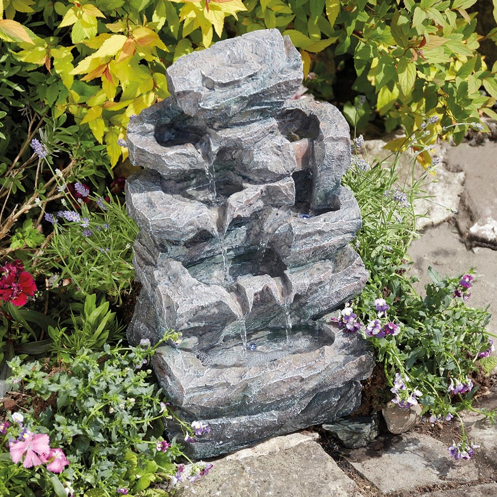 Garden Gear Rock Fall In Outdoor Water Feature Image 3