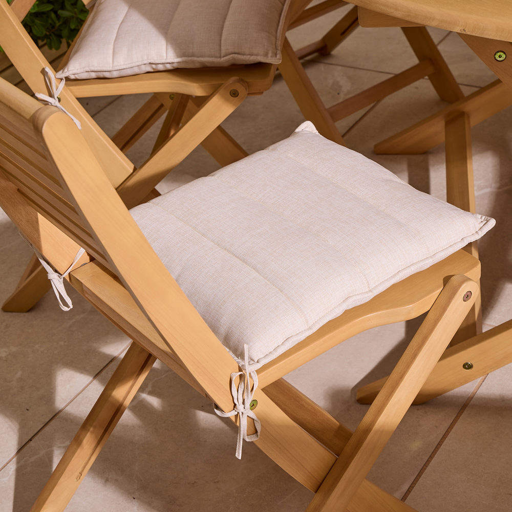 Rowlinson Ashdown 8 Seater Round Folding Dining Set with Cushions Image 7